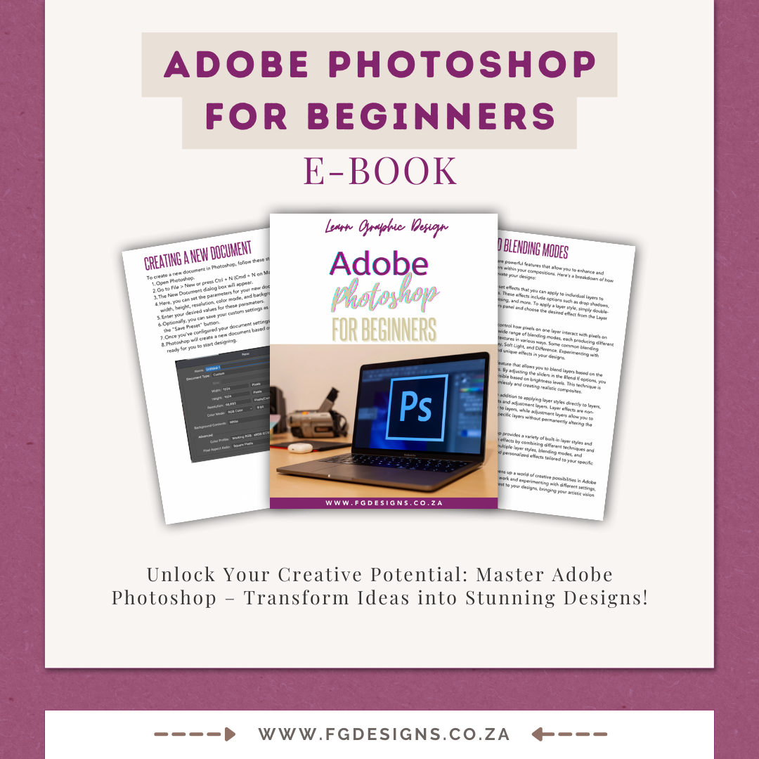 Adobe Photoshop For Beginners Course - Digital File