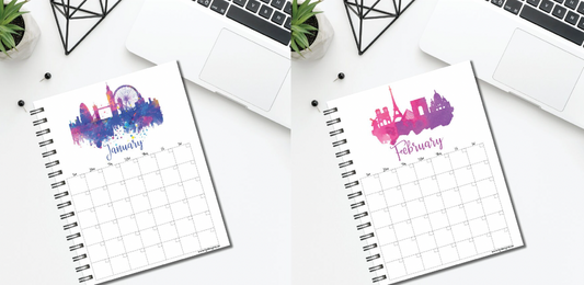 Wanderlust Monthly Planner Printable