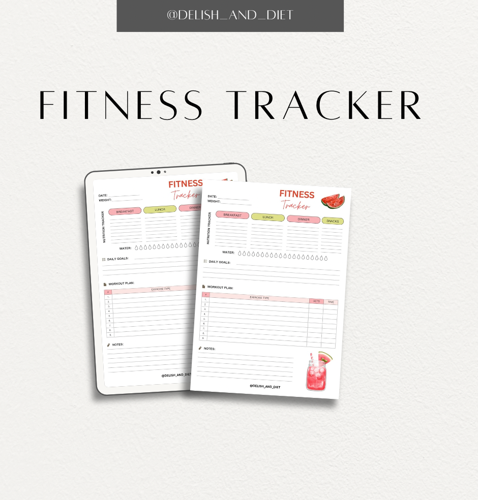 Fitness Tracker Printable