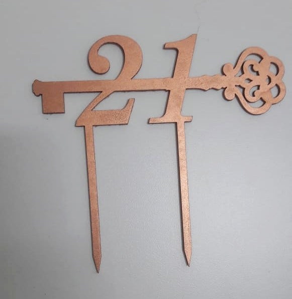 Cake Topper (Wooden) - FG Design • Print • Laser