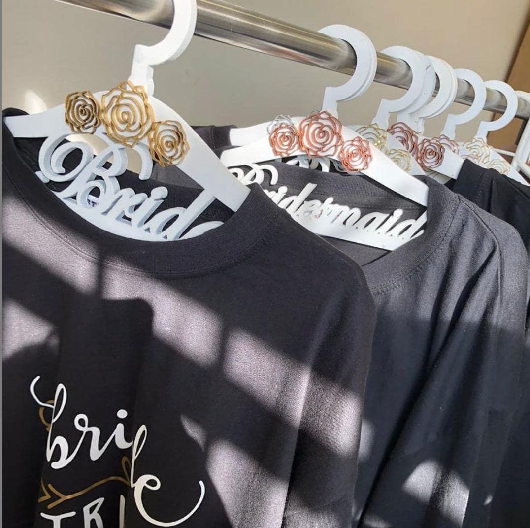 Non Custom Bride Hanger - FG Design • Print • Laser