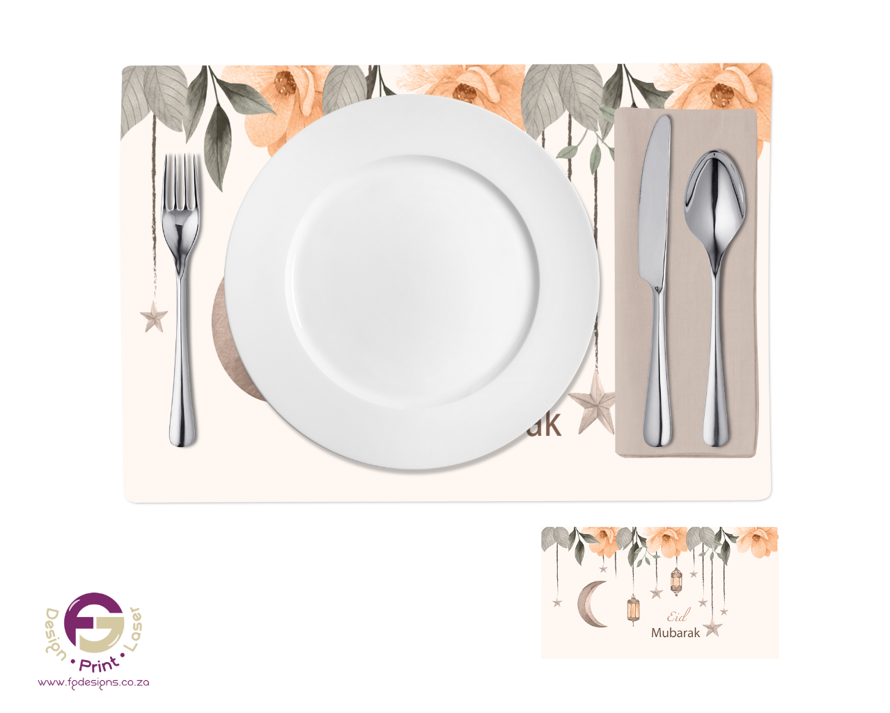 Placemats (10) - FG Design • Print • Laser