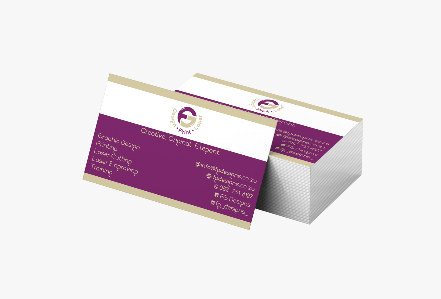 Business Cards - FG Design • Print • Laser