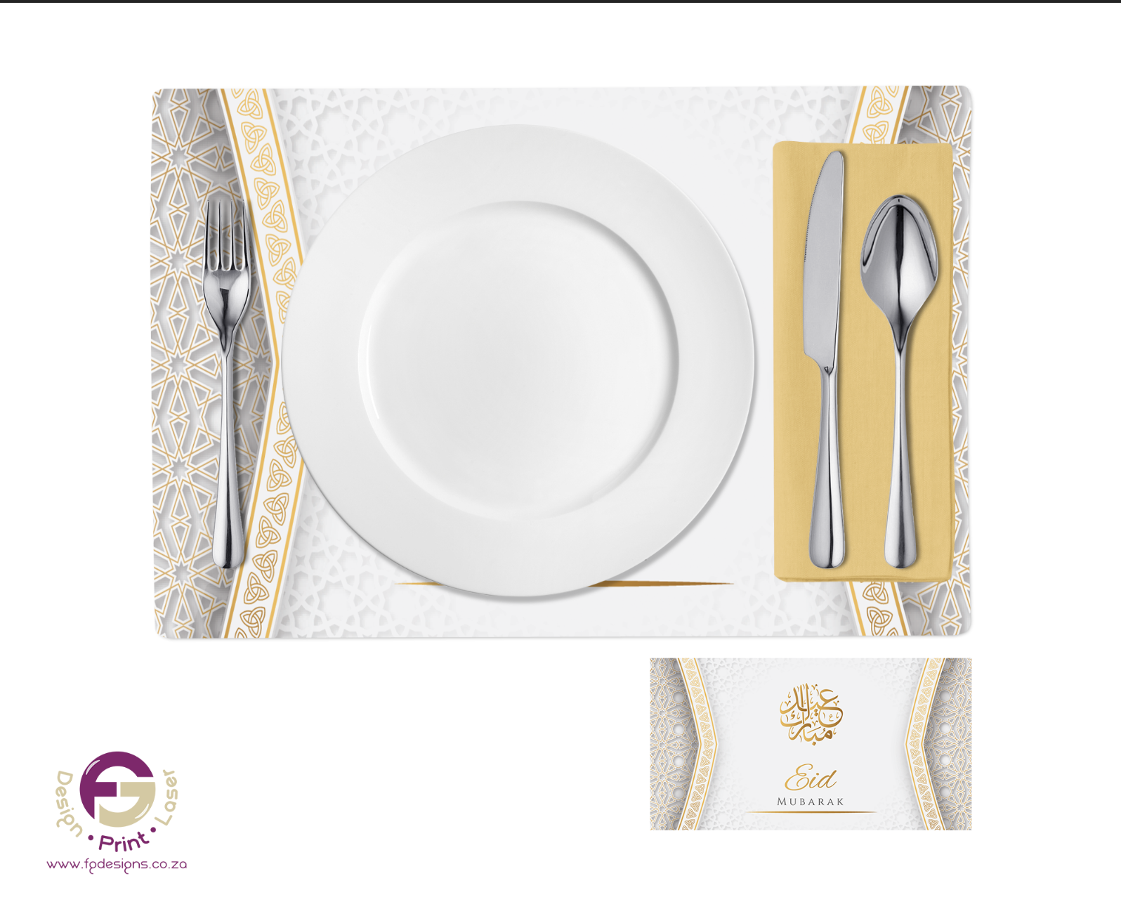 Placemats (10) - FG Design • Print • Laser