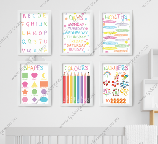 Educational Nursery Posters - FG Design • Print • Laser